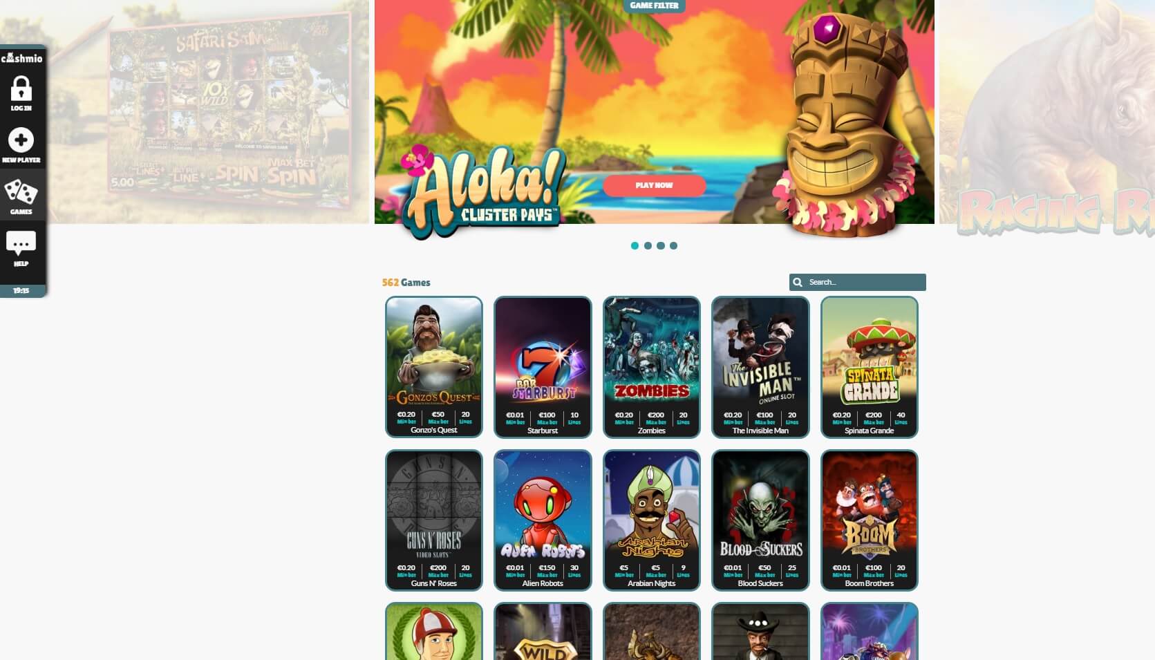 cashmio casino games and slots