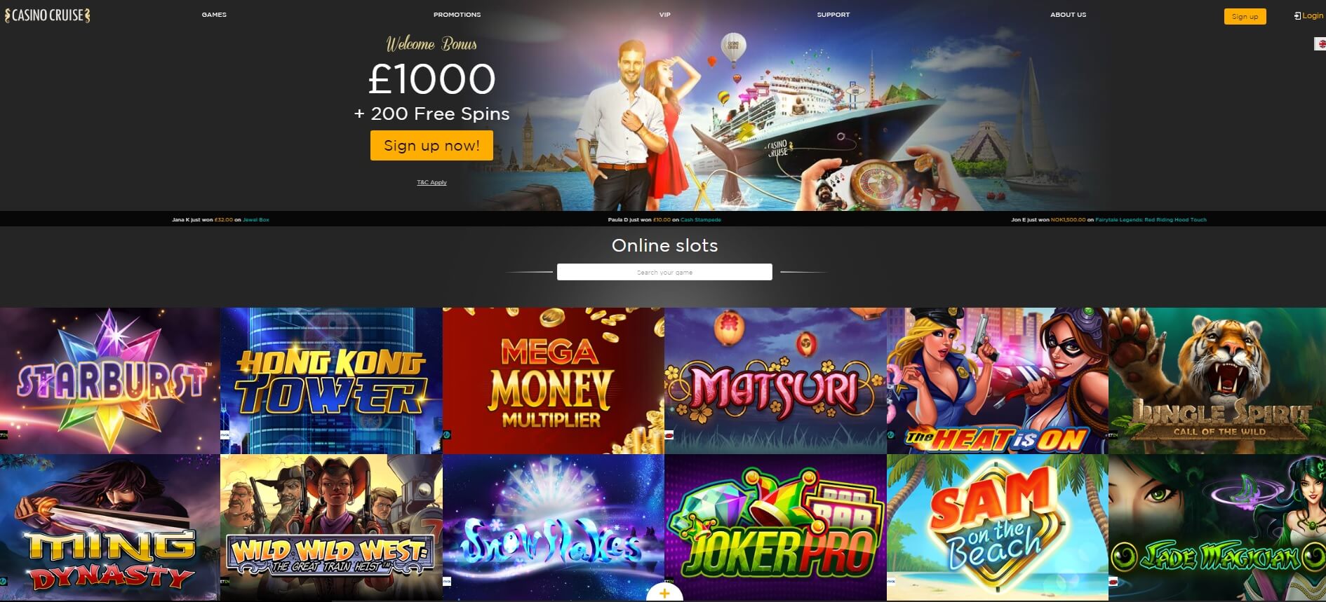 casino cruise online slots and casino games